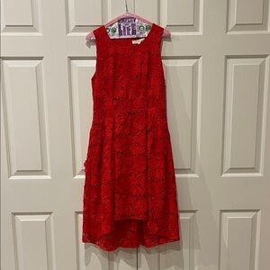 Elegant Red Lace dress